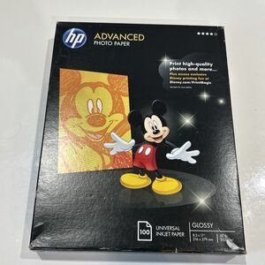 HP Advanced Photo Paper 8.5 X 11” Glossy 10 Sheets Universal Inkjet Paper Q7854A